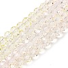 Transparent Painted Glass Beads Strands LS-DGLA-A034-T6mm-A25-2