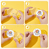 Acrylic Button Pin Badge TACR-WH0021-14B-3