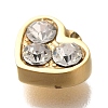 Ion Plating(IP) 304 Stainless Steel Rhinestone Charms STAS-P371-063G-2