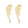 Brass Stud Earring Findings LS-KK-M326-19G-1