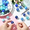 50Pcs Chunky Bubblegum Round Acrylic Beads SACR-CJ0001-64-4