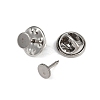 304 Stainless Steel Butterfly Clutches Pin Backs STAS-P262-03P-01-2