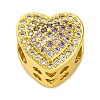 Heart European Beads KK-Z081-01B-1
