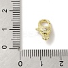 Brass Micro Pave Clear Cubic Zirconia Lobster Claw Clasps LS-KK-K371-11B-G-3