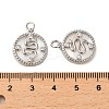 Brass Micro Pave Cubic Zirconia Pendants KK-P260-23P-3