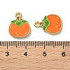 Fruit Alloy Enamel Charms PALLOY-S058-01LG-21-3