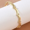 Brass Micro Pave Clear Cubic Zirconia Cuff Bangles for Women BJEW-A172-04G-3