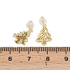925 Sterling Silver Cubic Zirconia Stud Earrings EJEW-F394-01B-G-3