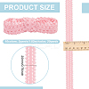 10Pcs 10 Colors Nylon Silk Elastic Crown Lace Ribbons DIY-BC0013-32-2