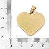 Ion Plating(IP) 304 Stainless Steel Enamel Rhinestone Pendants STAS-Q325-02E-G-3