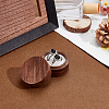 2-Slot Round Wood Ring Storage Boxes CON-HY0001-05D-4