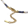 Glass Beaded Necklaces NJEW-P297-01G-01-3
