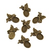 Tibetan Style Alloy Pendant Cabochon Settings FIND-WH0146-31AB-2