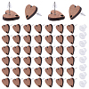 50Pcs Wood Stud Earring Finding FIND-SP0001-19C-1