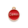 Alloy Enamel Pendants ENAM-SZ0001-28B-I-5