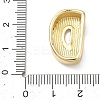 Brass Initial Beads KK-B167-27G-01D-3