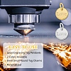 60Pcs 2 Colors Ion Plating(IP) 304 Stainless Steel Charms FIND-DC0006-04B-5
