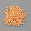 Baking Painted Glass Bugle Beads SEED-R042-09-3