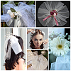 Deco Mesh Ribbons OCOR-WH0110-09B-6
