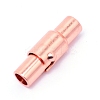 Brass Magnetic Clasps STAS-WH0038-07RG-1