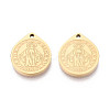 Religion 304 Stainless Steel Virgin Mary Pendants STAS-T073-04A-G-1