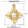 304 Stainless Steel Enamel Pendants STAS-OY002-33G-2