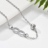 201 Stainless Steel Cable Chain Bracelets BJEW-H205-01C-P-3