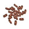 2-Hole Baking Paint Glass Seed Beads SEED-S023-17A-09-1