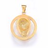 304 Stainless Steel Pendants STAS-E439-89G-2