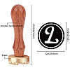 1Pc Golden Tone Brass Stamp Head DIY-CP0007-81L-2