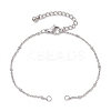 304 Stainless Steel Satellite Chain Bracelet Making AJEW-JB01300-02-1