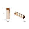 Brass Tube Beads KK-YW0001-03-3