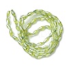Transparent Electroplate Glass Beads Strands GLAA-K064-05A-PL04-2