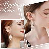 32Pcs 4 Style Brass Clip-on Earring Converters Findings KK-SP0001-28P-5