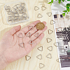 60Pcs 304 Stainless Steel Adjuster Triangle Double Buckles STAS-UN0059-55-3