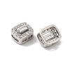 Brass Micro Pave Clear Cubic Zirconia Beads KK-G503-22P-2