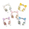 UV Plating Transparent Acrylic Enamel Beads AC-CBAD9B6-09-1
