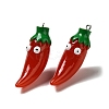 Cartoon Opaque Resin Vegetable Pendants CRES-B018-02B-1
