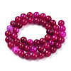 Dyed Natural Agate Beads Strands X-G-T109-8mm-05-3