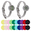 2 Bags 2 Styles Stainless Steel Watchband Chain Bracelets BJEW-FH0001-12-1