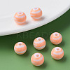 Opaque Striped Acrylic Beads LS-MACR-S373-27A-08-6