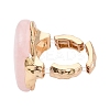 Natural Rose Quartz Stretch Finger Rings RJEW-N055-01E-4