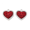 Brass Micro Pave Cubic Zirconia Pendants KK-C158-03A-P-1
