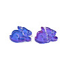 Two Tone Transparent Spray Painted Glass Beads GLAA-Q092-03-C01-2