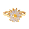 Daisy Rotatable Finger Ring for Women PW-WGB93E2-01-4