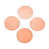Spray Painted Natural Capiz Shell Disc Links Connector Charms SSHEL-T017-32G-1