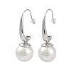 304 Stainless Steel Round Dangle Earrings for Women EJEW-K281-31P-1