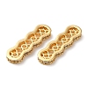 Brass Micro Pave Cubic Zirconia Multi-Strand Links KK-P239-03A-G-2