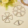 12Pcs Triangle Iron Linking Rings IFIN-CP0002-96P-7