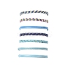 14Pcs 7 Colors Cotton Cord Bracelet Set for Men Women BJEW-FS00025-02-2